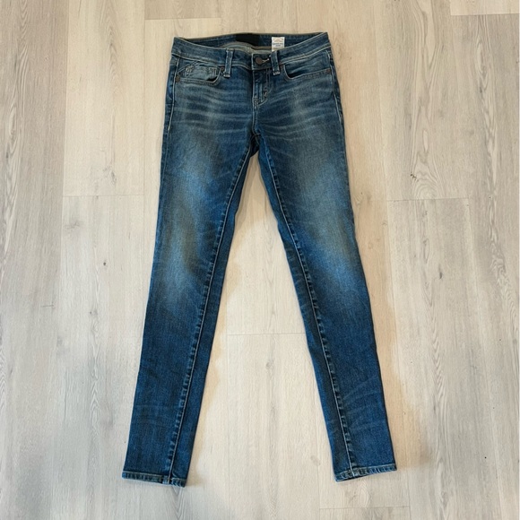 Buckle Black Candiani Denim Fit No. 53 Mid Rise Skinny Size 25 Made in Italy - Picture 2 of 13